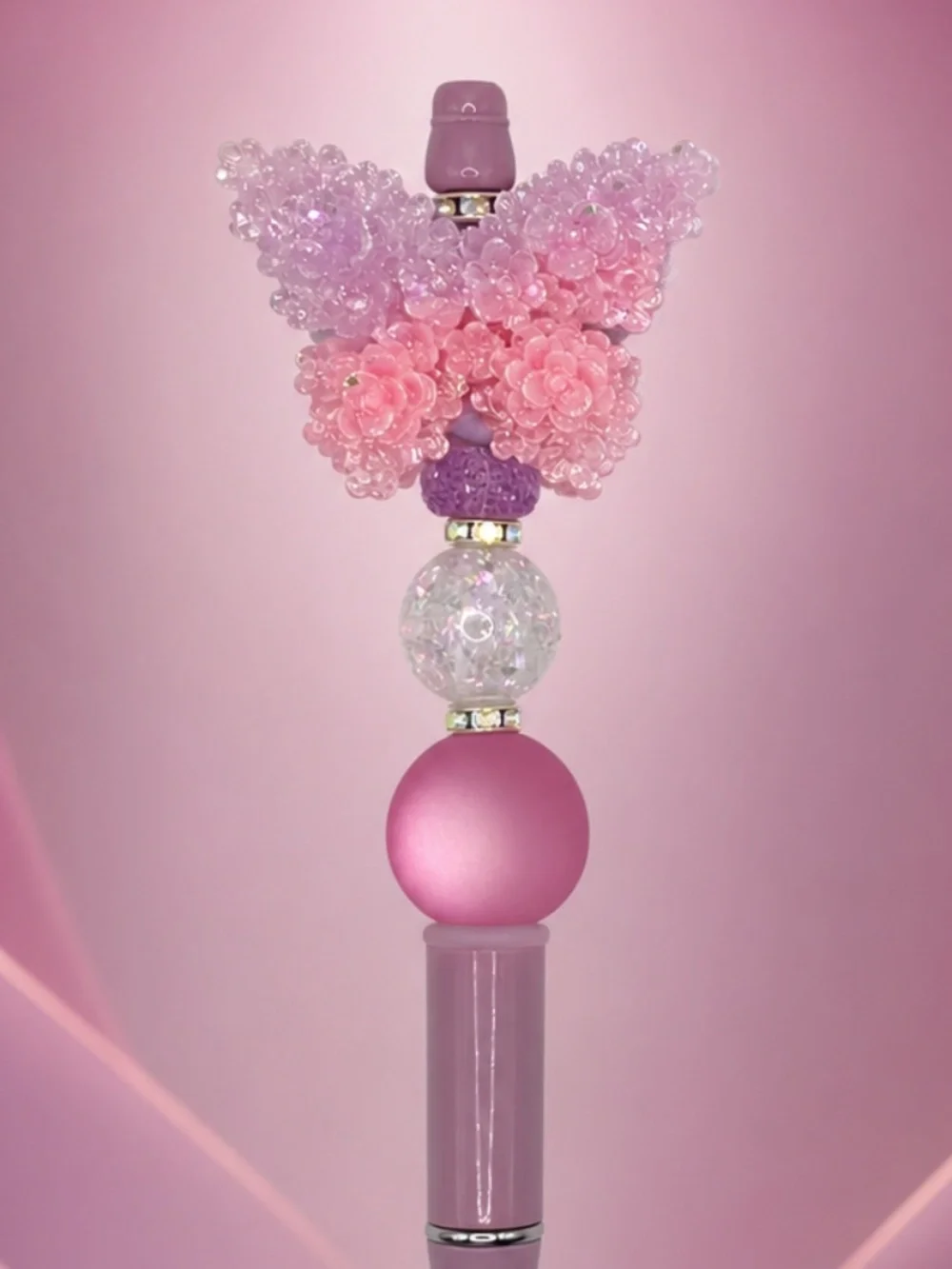 Pink & Purple Butterfly Decorative Pen